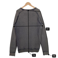 DENHAM デンハム CARVER SWEAT VRF 加工 クルーネックスウェットトレーナー フェードブラック Size M 福生店