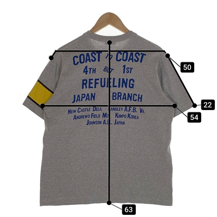 BUZZ RICKSON'S バズリクソンズ FOURTH BUT FIRST プリントTシャツ グレー Size L 福生店