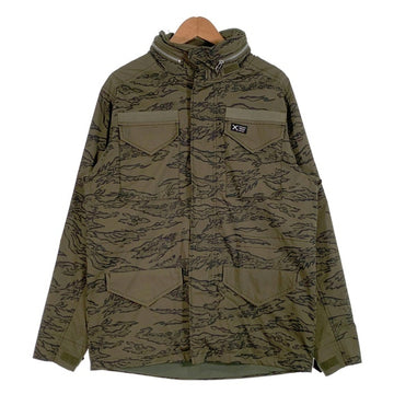 TD APPAREL Tactical Distributors コットン フィールドジャケット 総柄 グリーン Size L 福生店
