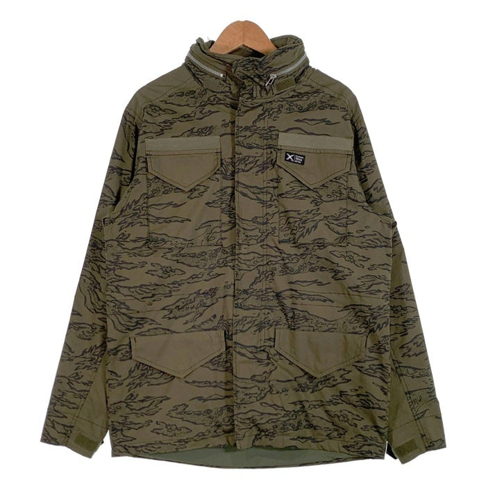 TD APPAREL Tactical Distributors コットン フィールドジャケット 総柄 グリーン Size L 福生店