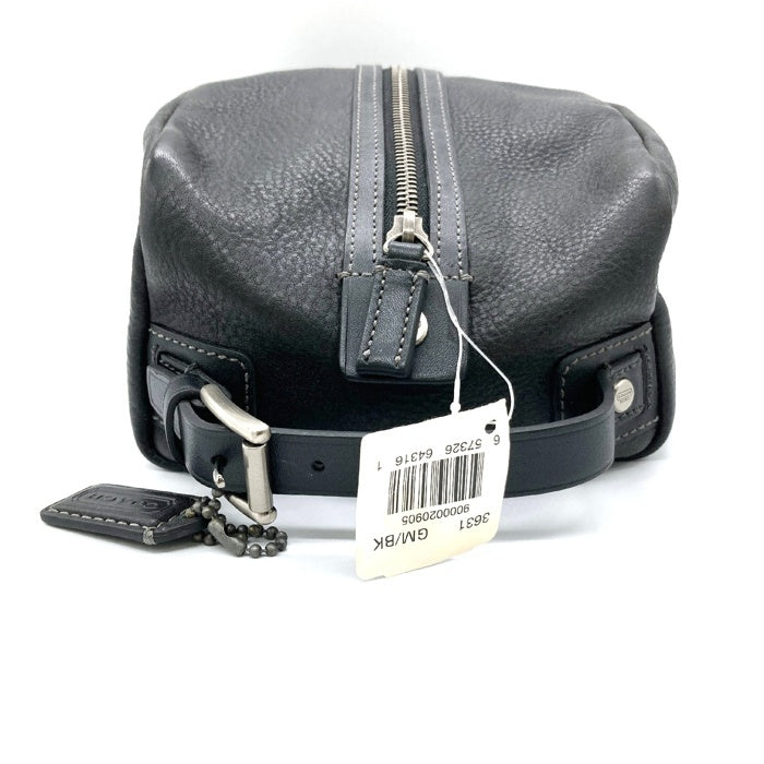 COACH コーチ レザー クラッチ トラベルバッグ CLロゴ ブラック 瑞穂店