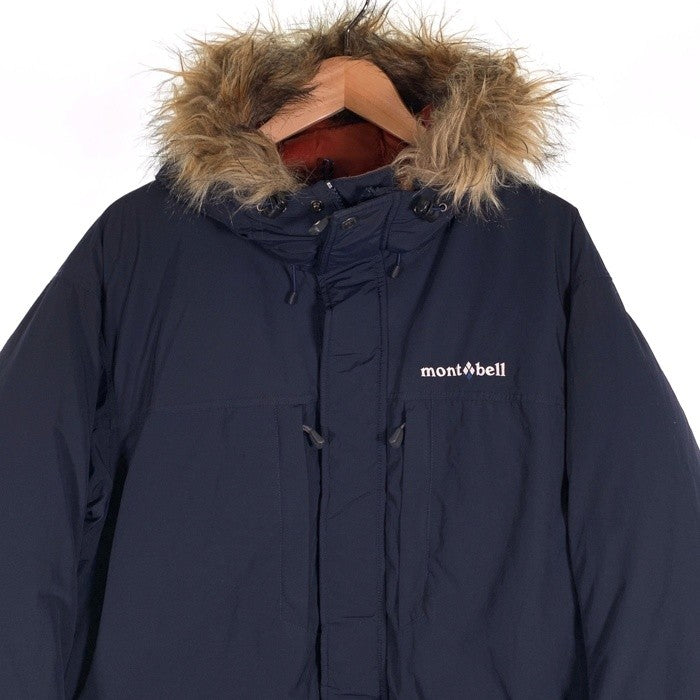 mont-bell モンベル ローガンダウンパーカ ナイロン フェイクファーネイビー 1101545 Size L 福生店