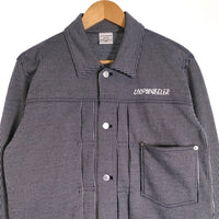 LOOPWHEELER ループウィラー 受注会限定 ヒッコリー 吊り天笠 1stタイプ トラッカージャケット ヒッコリー ストライプ Size M 福生店