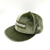 Supreme×NEW ERA シュプリーム×ニューエラ 22AW Velour Box Logo NEW ERA ベースボールキャップ オリーブ size7 5/8 60.6cm 瑞穂店