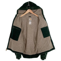 00's CARHARTT カーハート DUCK ACTIVE JACKET 裏ボア ダック アクティブジャケット グリーン J141 SPC Size Medium Regular 福生店