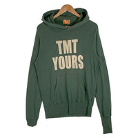 TMT ティーエムティー TMT YOURS BIG3 プリント プルオーバースウェットパーカー グリーン 薄手 Size L 福生店