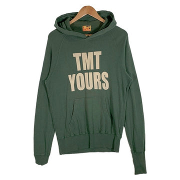 TMT ティーエムティー TMT YOURS BIG3 プリント プルオーバースウェットパーカー グリーン 薄手 Size L 福生店