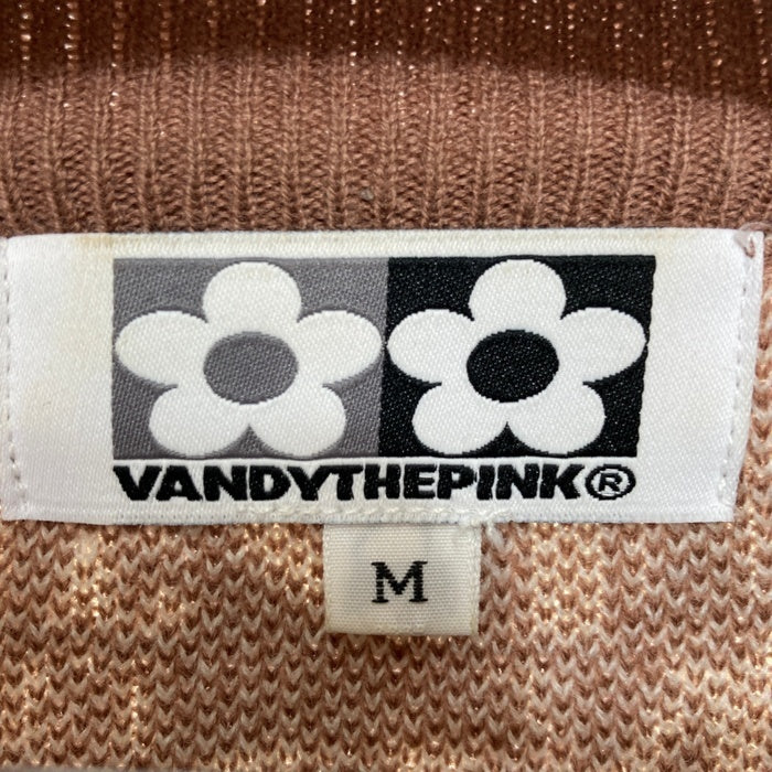 VANDYTHEPINK ヴァンディーザピンク モノグラム ウールxアクリル セーター ブラウン sizeM 瑞穂店