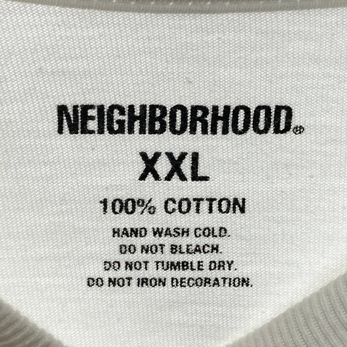 NEIGHBORHOOD ネイバーフッド Money Over Power プリントロングスリーブTシャツ ホワイト Size XXL 瑞穂店