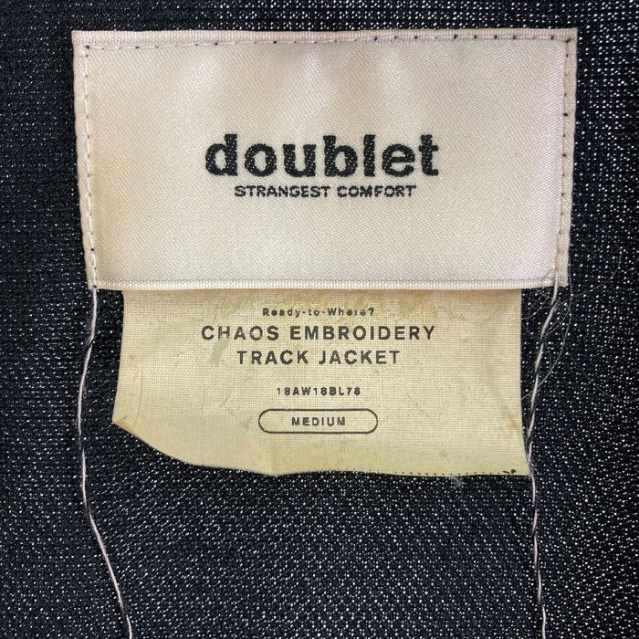 doublet ダブレット 18AW18BL78 CHAOS EMBROIDERY TRACK JACKET ブラック sizeM 瑞穂店