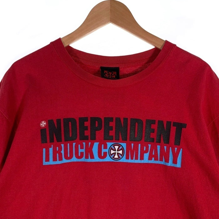 00's INDEPENDENT インデペンデント プリントTシャツ レッド アイアンクロス Size XXL 福生店