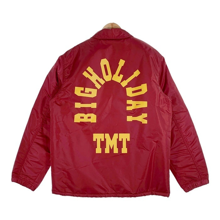 TMT ティーエムティー BIG LOGO NYLON BOA JACKET ビッグロゴ ナイロンボアジャケット コーチ バーガンディー TJK-F2303 Size XL 福生店