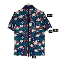 LACOSTE ラコステ ワニ×テニスボール総柄 ポロシャツ ネイビー sizeXS 瑞穂店