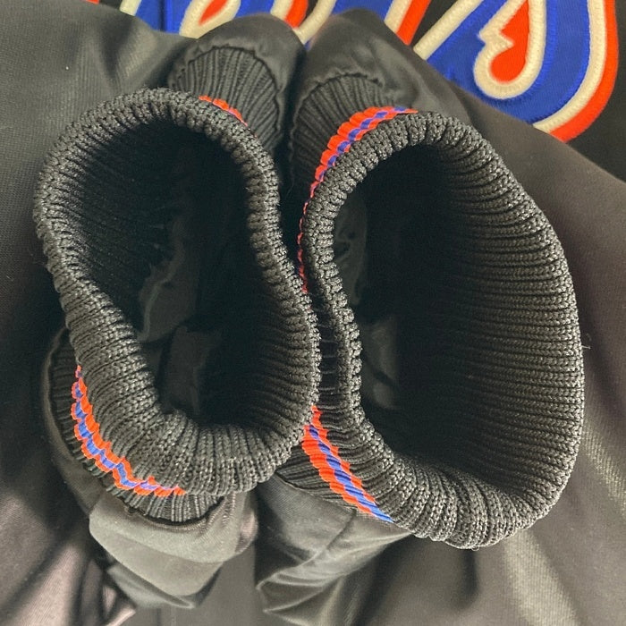 Majestic マジェスティック MLB New York Mets ニューヨーク・メッツ スナップボタン ナイロンスタジャン ブラック sizeM 瑞穂店