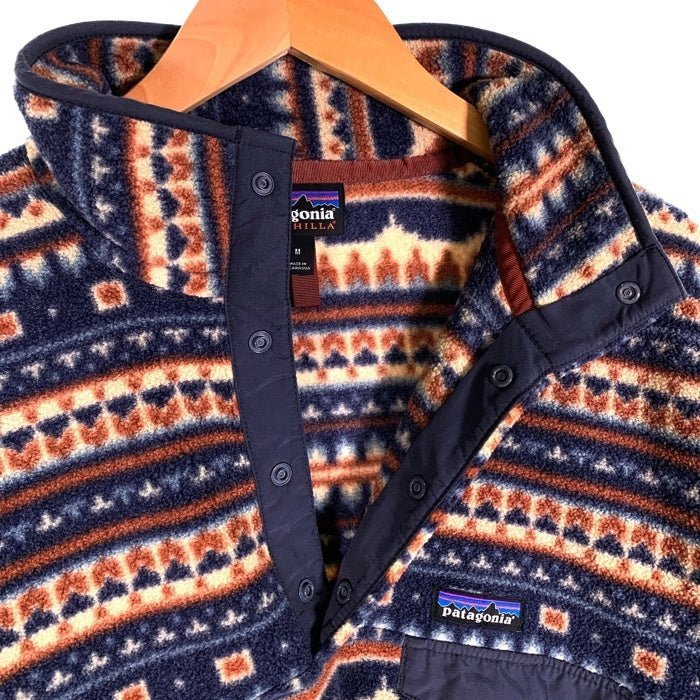 Patagonia パタゴニア Lightweight Synchilla Snap-T ライトウェイト シンチラ スナップT 長袖 フリース プルオーバー マルチ 25580 Size M 福生店