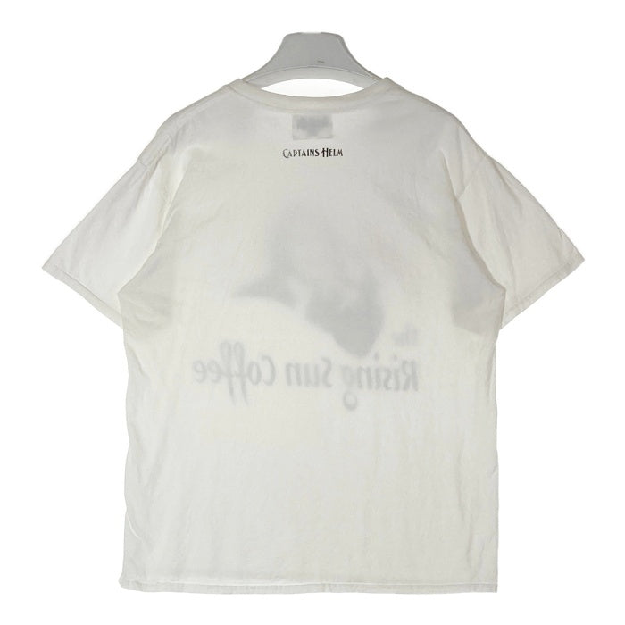 CAPTAINS HELM キャプテンズヘルム Rising sun Coffee Tシャツ ホワイト sizeL 瑞穂店