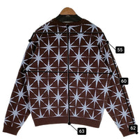 BoTT ボット Spakle Jacquard Knit Sweater スパークル ジャカードニット コットンセーター 総柄 ブラウン 253BoTT26 Size L 福生店