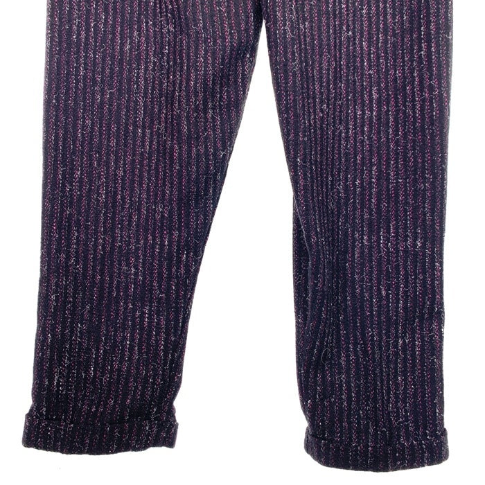 80's~ COTLER コトラー ウール2タックスラックス トラウザー ストライプ ブラック Size w86cm 福生店
