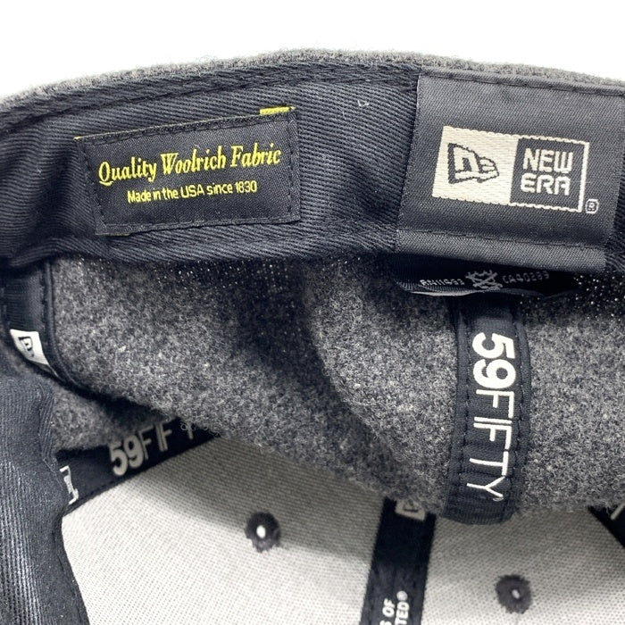 SUPREME シュプリーム 10AW Woolrich Box Logo New Era Cap ウールリッチ ボックスロゴ ニューエラキャップ チャコールグレー Size 7 1/2 (59.6cm) 福生店