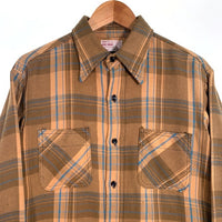 70's BIG MAC ビッグマック フランネルチェックシャツ ベージュ Size L 福生店