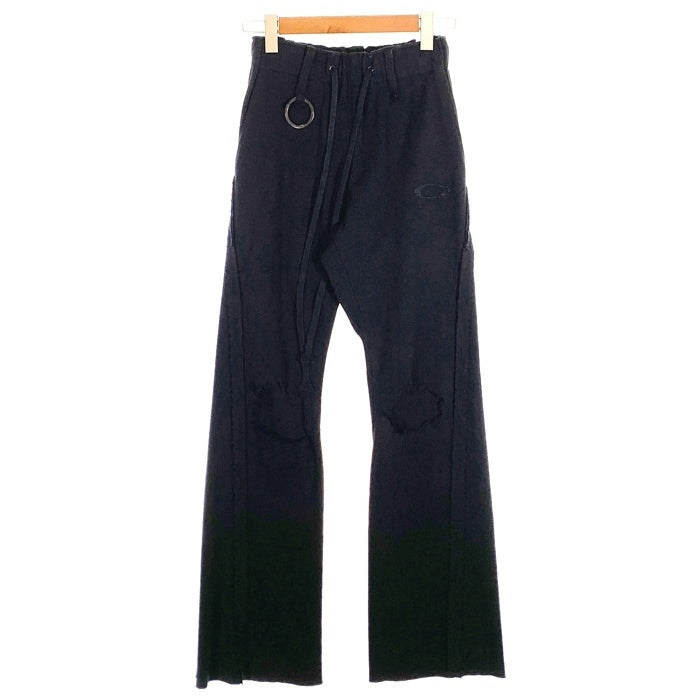 MINUS マイナス Destroy Twist Easy Pants デストロイ ツイスト イージーパンツ ダメージ加工 ブラック Size 1 福生店