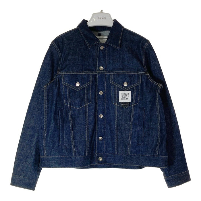 FUMITO GANRYU フミト ガンリュウ FU6-BL-01 21SS Detachable coller tacked denim jacket プリーツ デニムジャケット ※ファー欠品 インディゴ size2 瑞穂店