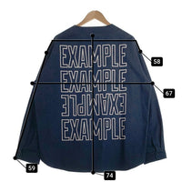 EXAMPLE エグザンプル 20AW BASE BALL DENIM SHIRT ベースボール デニムシャツ インディゴ Size XL 福生店