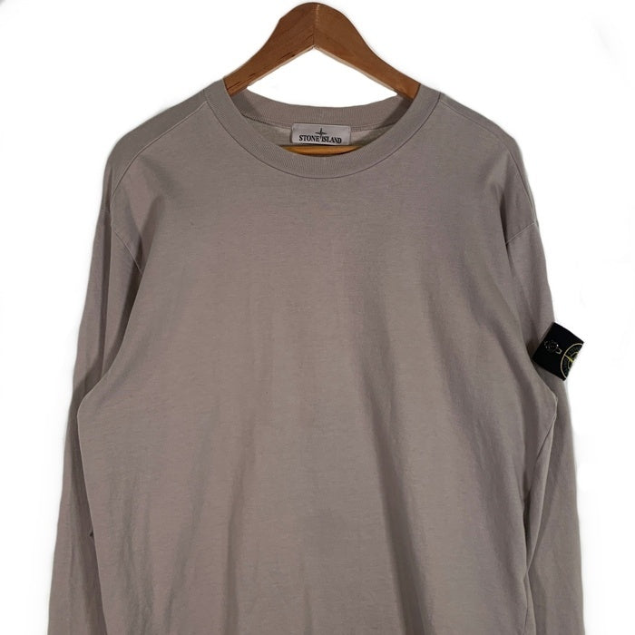 STONE ISLAND ストーンアイランド HEAVY COTTON JERSEY SWEAT SHIRT ヘビーコットンジャージー スウェットシャツ ロングスリーブTシャツ セメント 811563750 Size M 福生店