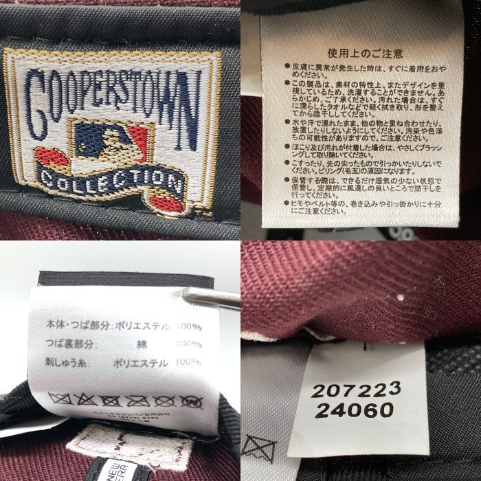 NEW ERA ニューエラ 59 FIFTY Oakland Athletics ベースボールキャップ バーガンディ size7 3/8(58.7cm)※内側汚れあり 瑞穂店