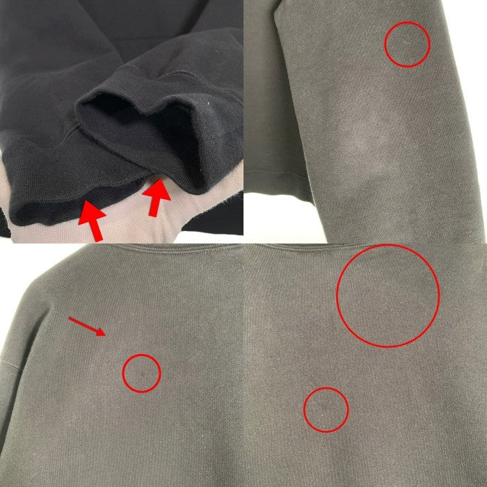 SUPREME シュプリーム 19AW NIKE ナイキ Leather Applique Hooded Sweatshirt レザーアップリケ プルオーバースウェットパーカー フーディー ブラック CK6225-010 Size L 福生店