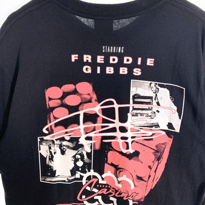 HUF ハフ FREDDIE GIBBS フレディギブス NIGHT ALIVE WASHED TEE プリントTシャツ ブラック Size M 福生店