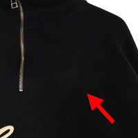 GOOSEBUZZY グースバジー HARF ZIP CLUB SWEATER ハーフジップ クラブ セーター ブラック GB-CS01 Size L 福生店