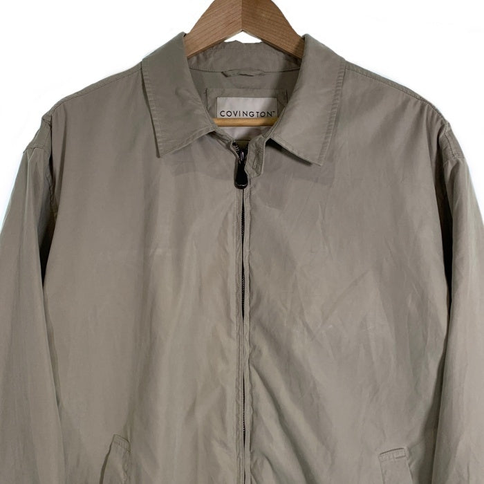 90-00's COVINGTON コヴィントン スウィングトップ ジップアップジャケット ベージュ ポリナイロン Size L 福生店