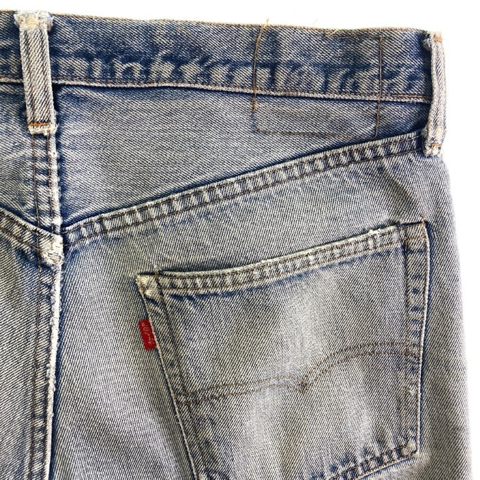 Levi’s リーバイス 501 USA製 ボタン裏6 66後期 8％表記 バックポケットチェーン デニムパンツ ライトインディゴ size- 瑞穂店