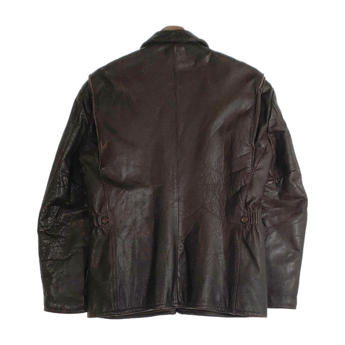 50's~ Irvin forster アーヴィンフォースター ホースハイド レザージャケット TALONジップ 裏キルティング ブラウン Size 40 福生店