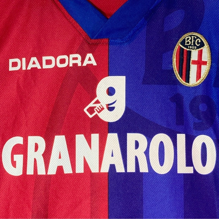 DIADORA ディアドラ Borogna FC ボローニャFC 97-98 ホーム ユニフォーム ブルー size- 瑞穂店