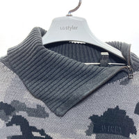 AVIREX 783-4240603 COLOR COMBI KNIT TOPS カラーコンビ ニット グレー 瑞穂店