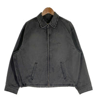 NAUTICA ノーティカ 24SS クラッシュドチノ ジップブルゾン ジャケット グレー USED/ダメージ加工 241-1538 Size L 福生店