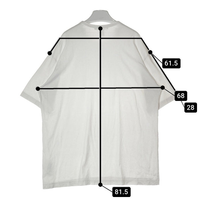COMME des GARCONS SHIRT コムデギャルソンシャツ FI-T017 ロゴプリントTシャツ ホワイト sizeXL 瑞穂店