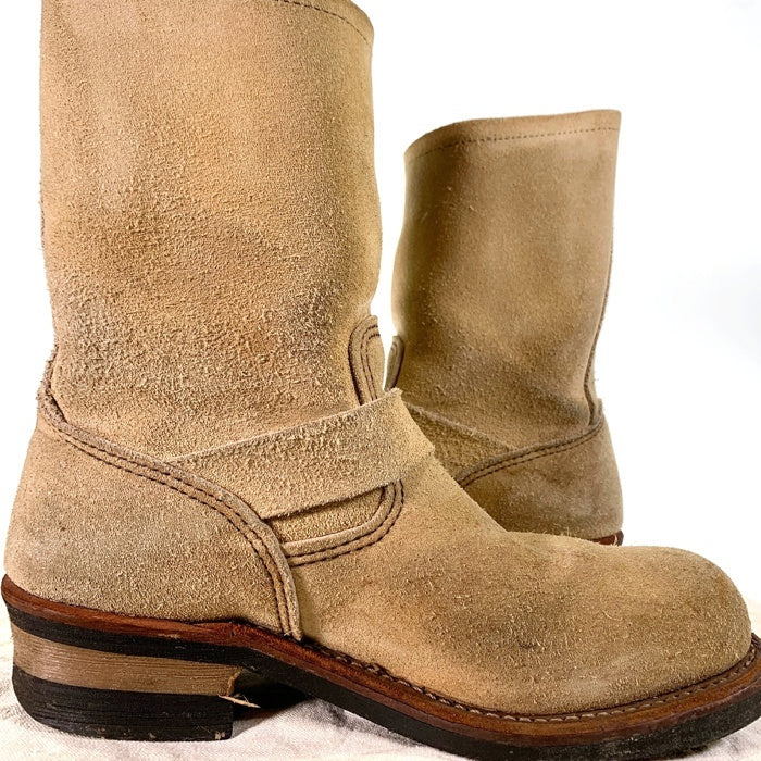 RED WING レッドウィング 8268 スウェード エンジニアブーツ ベージュ 2010年製造 Size 8D (26cm) 福生店