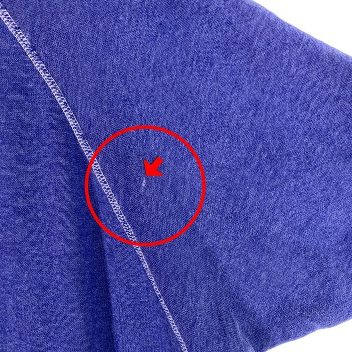 60's~ Wrangler ラングラー ラグランスリーブ スウェットトレーナー 半袖 ブルー 無地 USA製 Size XL 福生店