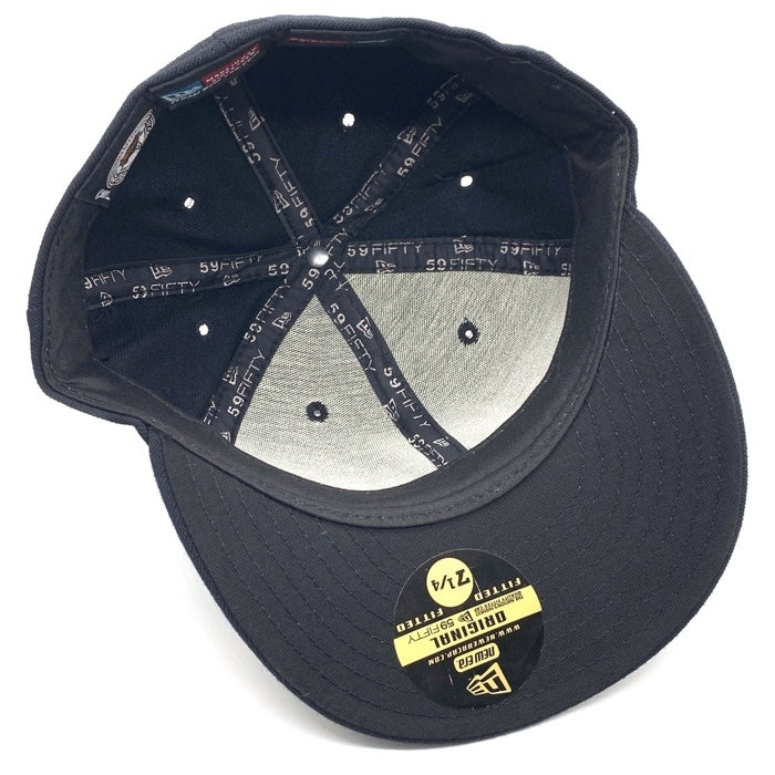90's New Era ニューエラ NHL ニュージャージー・デビルス 59FIFTY ベースボールキャップ ブラック ウール Size 7 1/4 (57.7cm) 福生店
