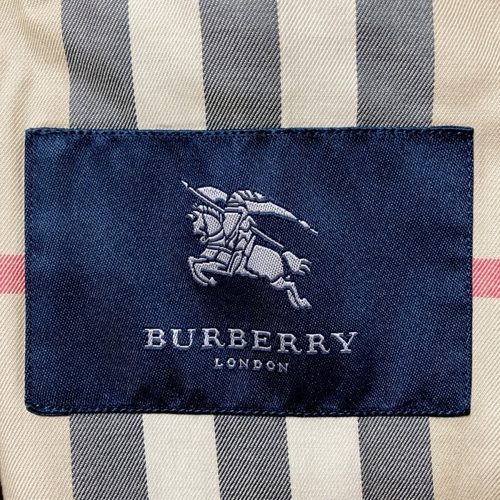 BURBERRY バーバリー LONDON 中綿ライナー付き ジップアップ コート グレー sizeM※ライナー襟元汚れあり 瑞穂店