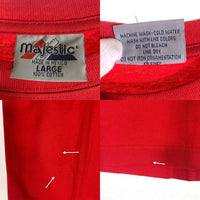 majestic マジェスティック Cleveland Indians クリーブランド インディアンズ 半袖 Tシャツ レッド メキシコ製 Size L 福生店