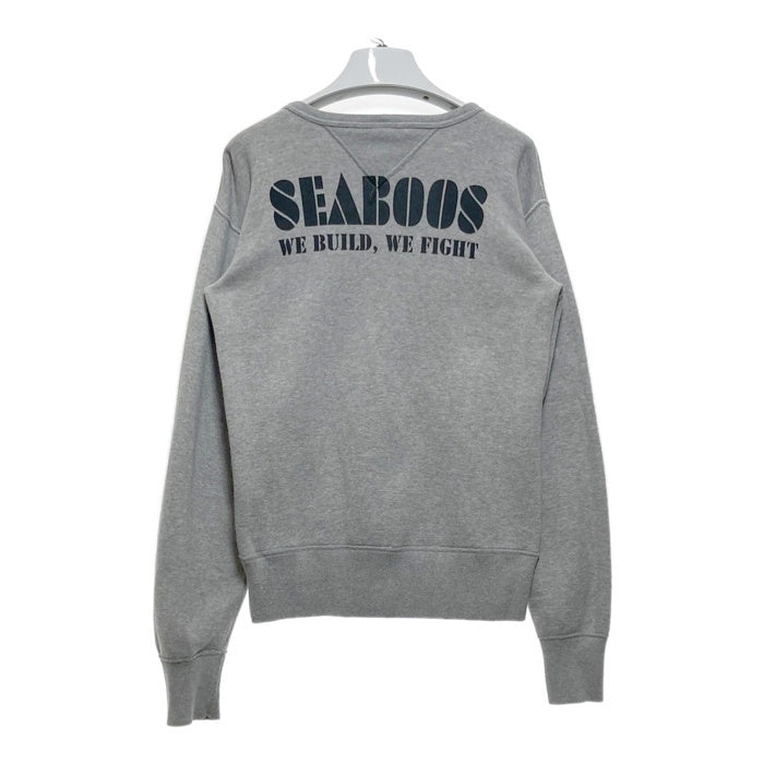 STUDIO D'ARTISAN ステュディオダルチザン S.D.NAVY プリント スウェットトレーナー グレー sizeS 瑞穂店