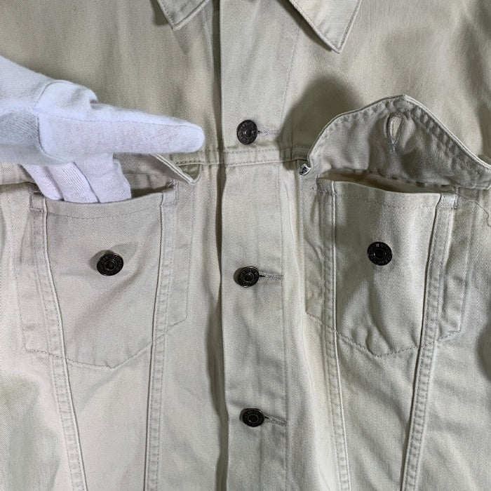 90's Levi's リーバイス コットンサテン トラッカージャケット アイボリー 香港製 95年 Size 40 福生店