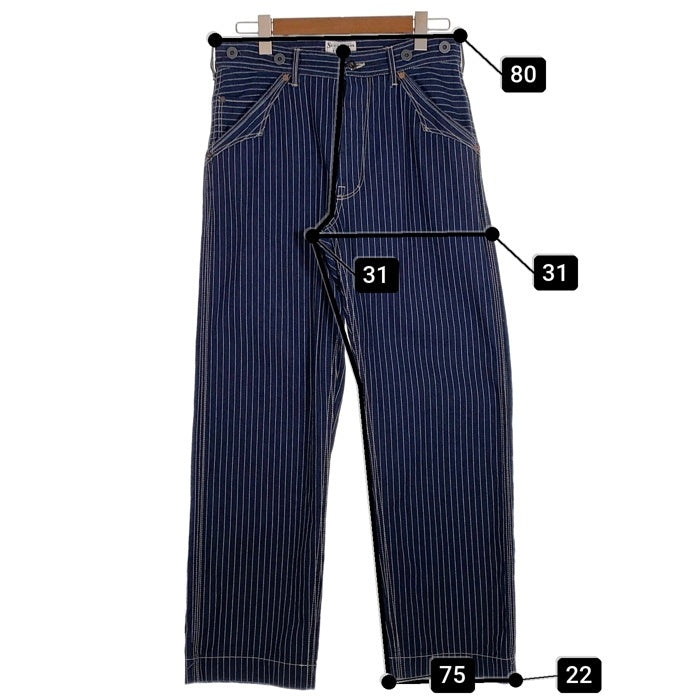 Schott ショット OLD HICKORY DENIM PANTS オールド ヒッコリー デニムパンツ ブルー ストライプ 782-5911002 Size 32 福生店