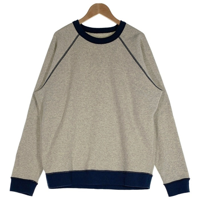 patagonia パタゴニア Reversible Shearling Crew リバーシブルシアリング クルーネックスウェットトレーナー ボア アッシュグレー ネイビー Size XL相当 福生店