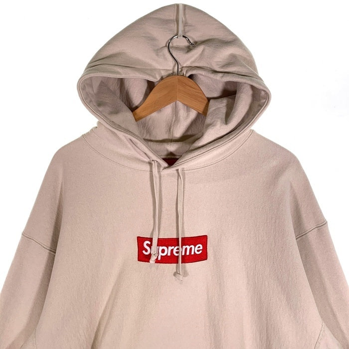 SUPREME シュプリーム FW24 Box Logo Hooded Sweatshirt ボックスロゴ フーデッド スウェットシャツ プルオーバー パーカー フーディー STONE ストーン ベージュ カナダ製 Size XL 福生店