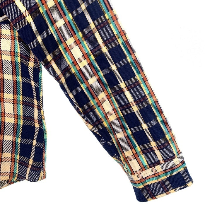70's BIG MAC ビッグマック フランネルチェックシャツ ネイビー ホワイト Size S 福生店